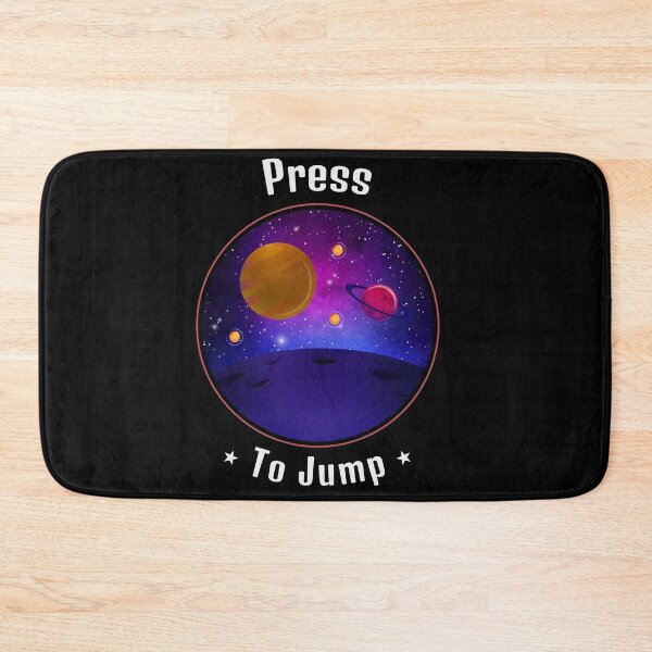 Item preview, Press space to jump, fun gaming design designed and sold by JonahGoebel.