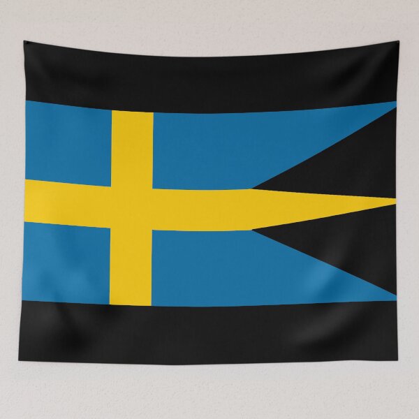 Item preview, Black Accurate historical flag of Sweden designed and sold by AidanMDesigns.