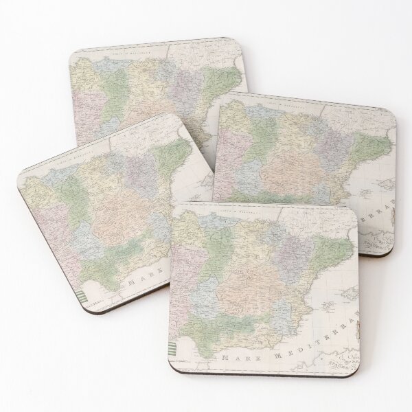 Item preview, Vintage Map of Spain (1842) designed and sold by BravuraMedia.