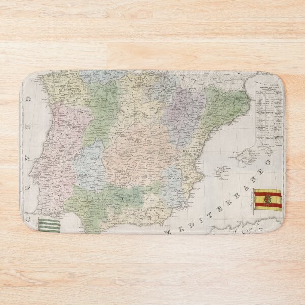 Item preview, Vintage Map of Spain (1842) designed and sold by BravuraMedia.