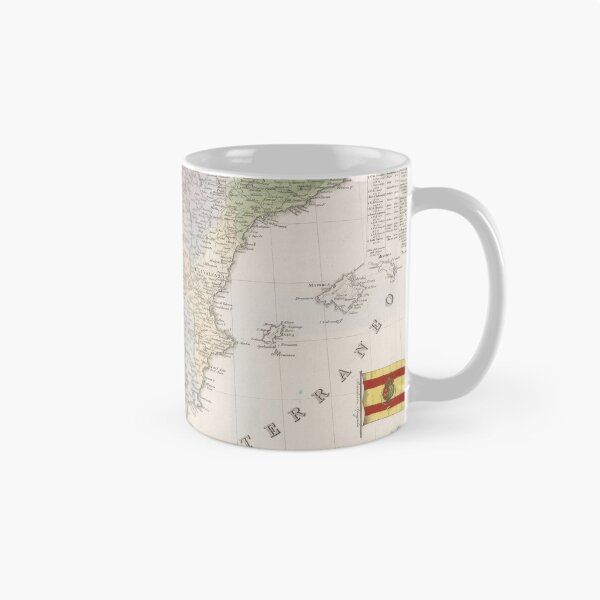 Item preview, Vintage Map of Spain (1842) designed and sold by BravuraMedia.