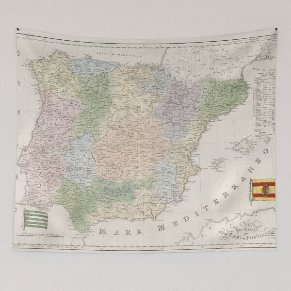 Item preview, Vintage Map of Spain (1842) designed and sold by BravuraMedia.