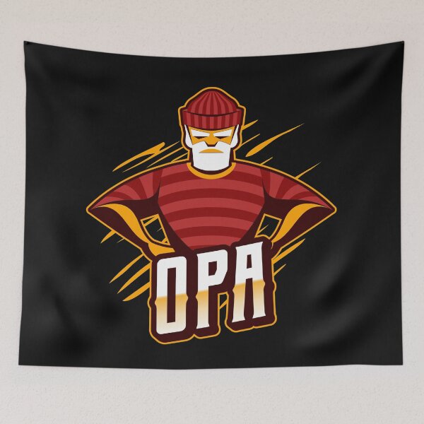 Item preview, Strong Opa Granddad Grandpa Gramps Granddaddy, Grandpop German Deutsch Beard and Hat designed and sold by Time4German.