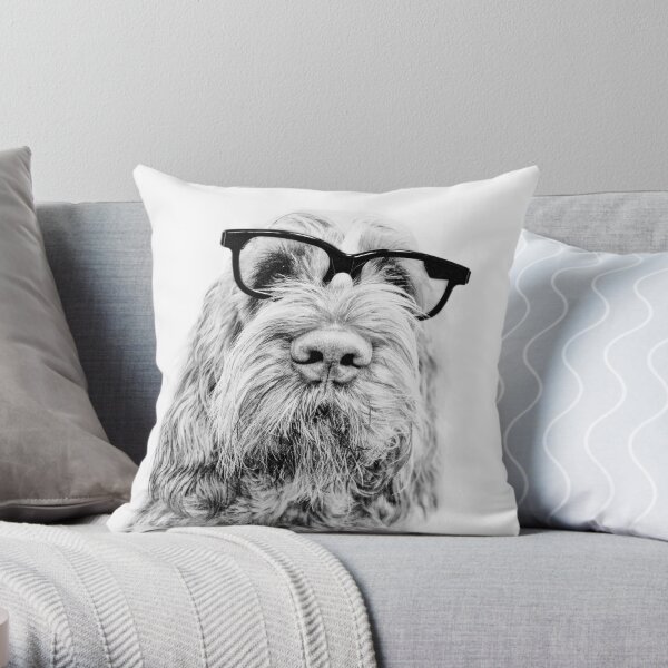 Intelligent friend Spinone Throw Pillow