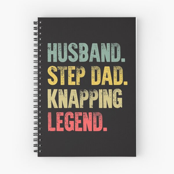 Item preview, Funny Men Vintage T Shirt Husband Step Dad Knapping Legend designed and sold by Bendthetrend.