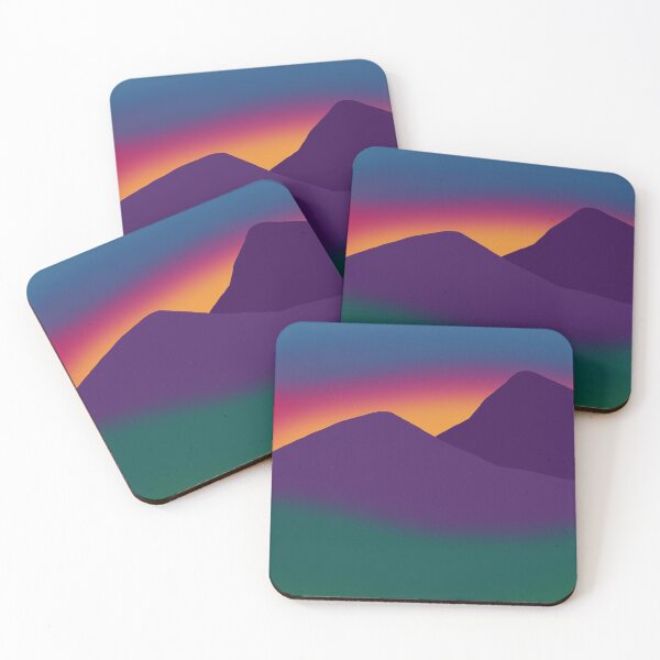 Item preview, Graphic Mountain sunset designed and sold by WildHerdz.
