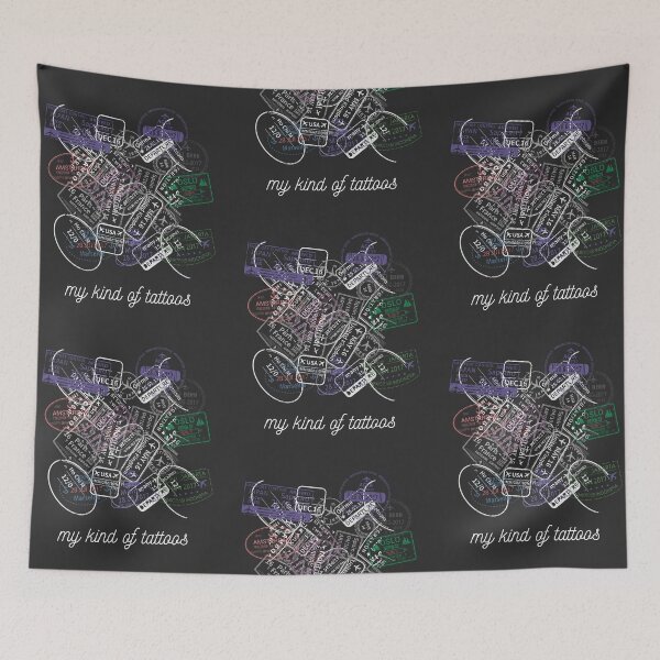 Item preview, Passport stamp tattoos designed and sold by garhoud.