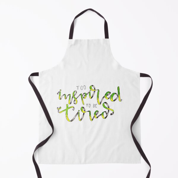 Item preview, Too Inspired To Be Tired Inspirational Quote designed and sold by faithful-ink.