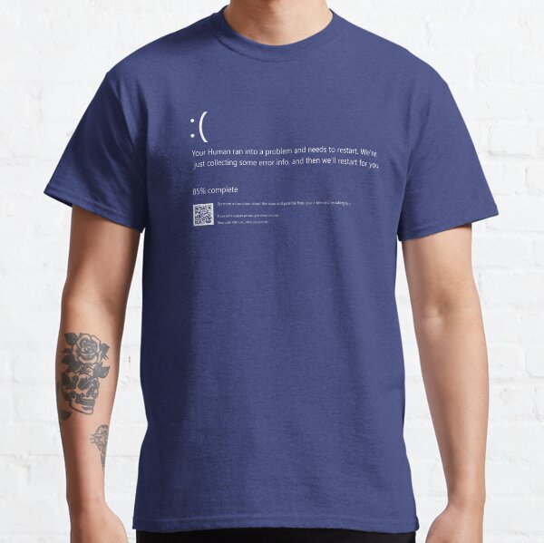Blue screen t shirt Clearance
