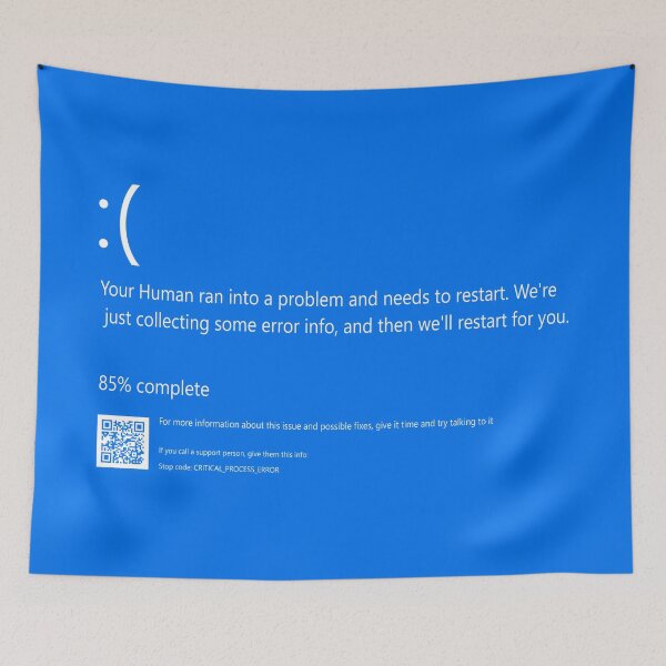 Item preview, blue screen of death - Human edition designed and sold by jc007.
