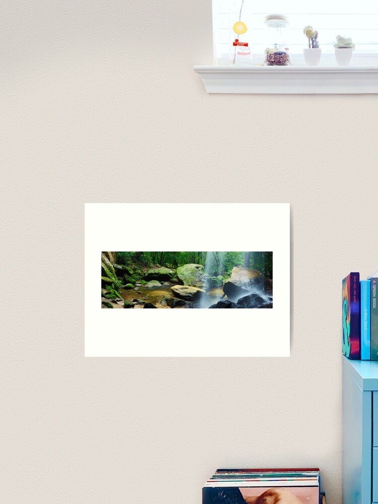 Thumbnail 2 of 3, Art Print, Horseshoe Falls, Hazelbrook, New South Wales, Australia designed and sold by Chockstone.