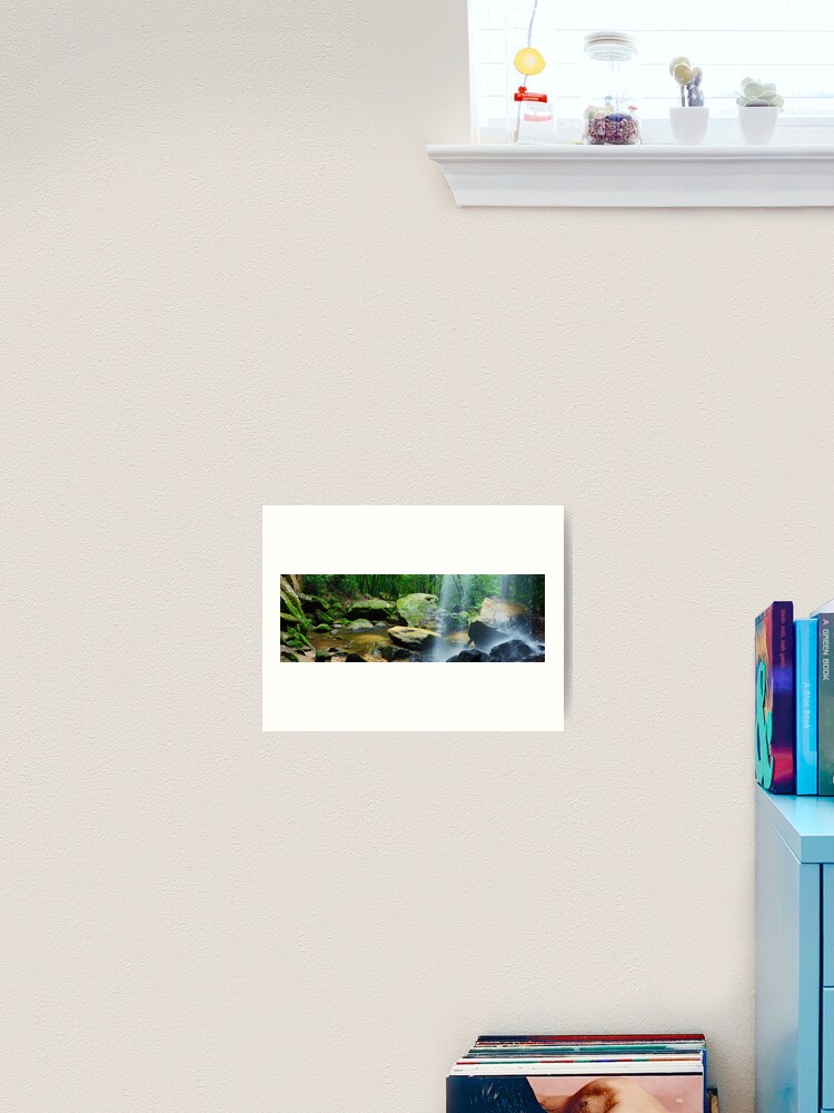 Thumbnail 2 of 3, Art Print, Horseshoe Falls, Hazelbrook, New South Wales, Australia designed and sold by Chockstone.