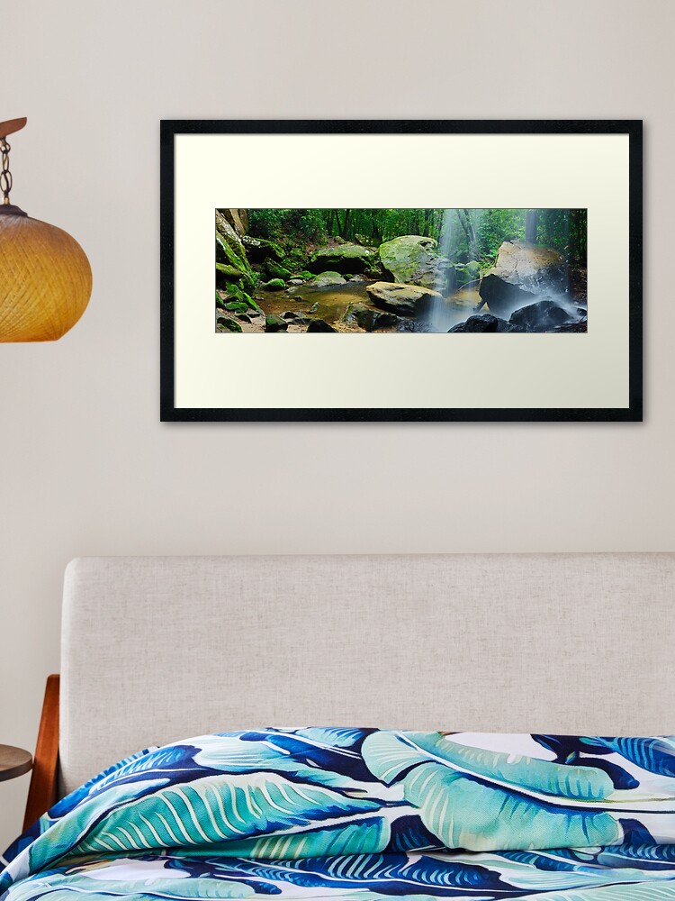 Thumbnail 2 of 7, Framed Art Print, Horseshoe Falls, Hazelbrook, New South Wales, Australia designed and sold by Chockstone.