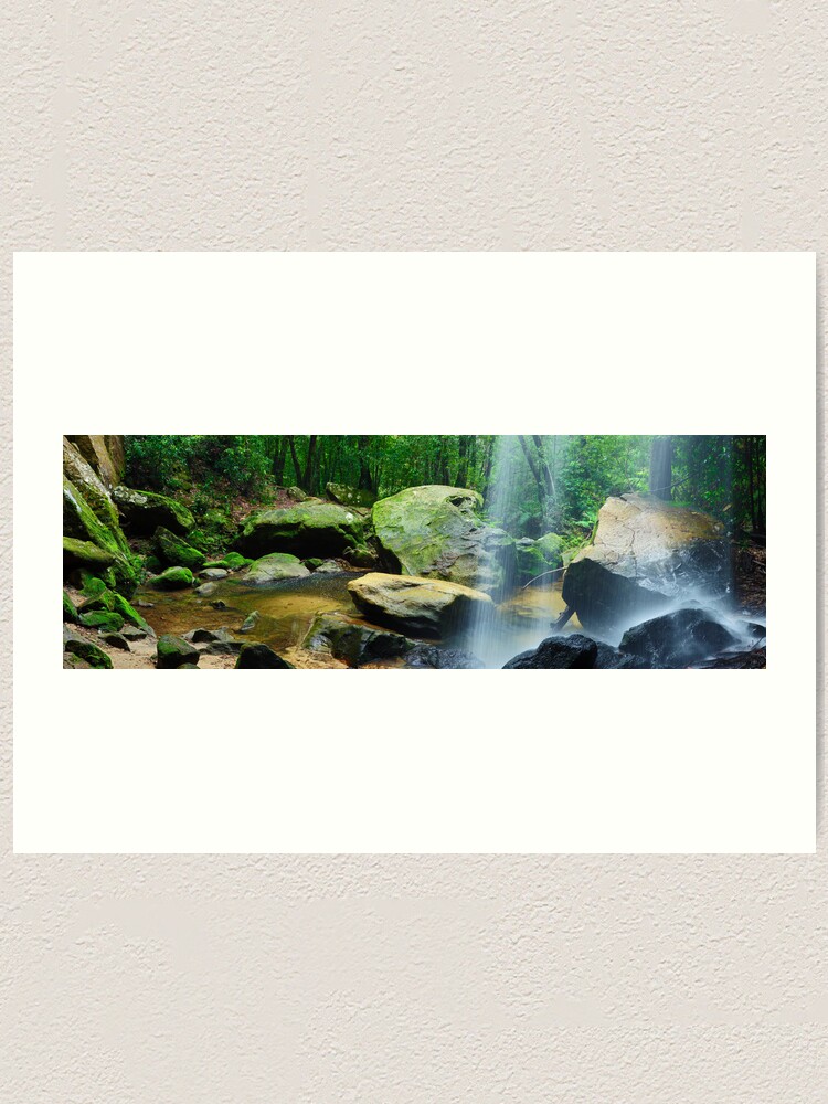 Thumbnail 1 of 3, Art Print, Horseshoe Falls, Hazelbrook, New South Wales, Australia designed and sold by Chockstone.