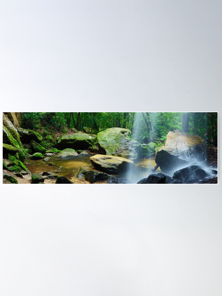 Thumbnail 1 of 3, Poster, Horseshoe Falls, Hazelbrook, New South Wales, Australia designed and sold by Chockstone.