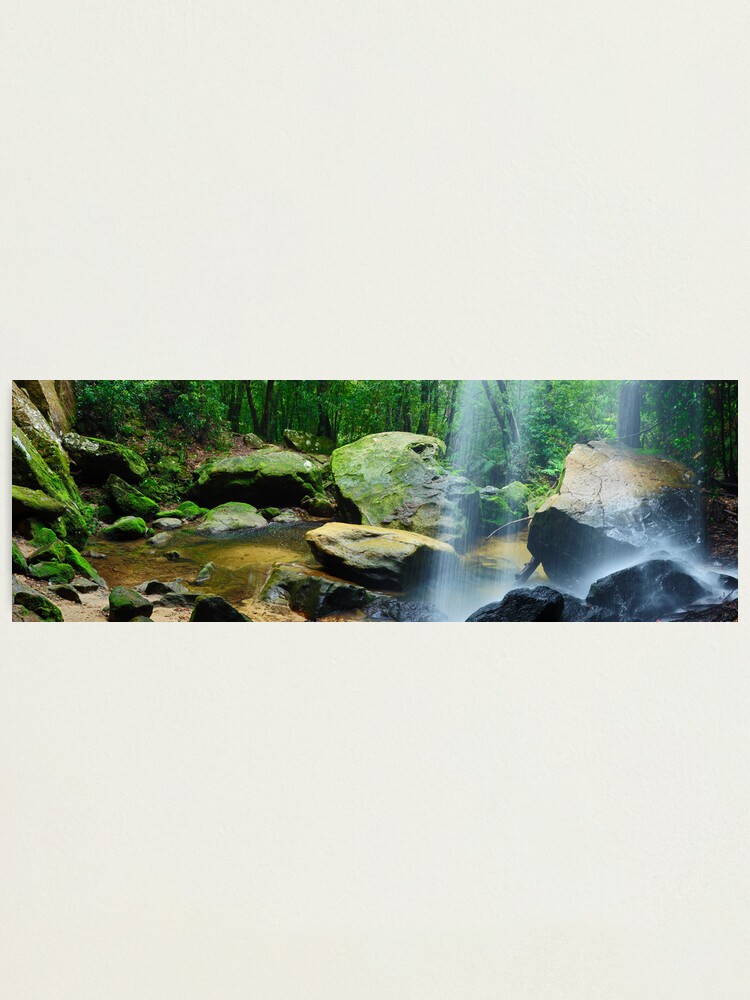 Thumbnail 1 of 3, Photographic Print, Horseshoe Falls, Hazelbrook, New South Wales, Australia designed and sold by Chockstone.