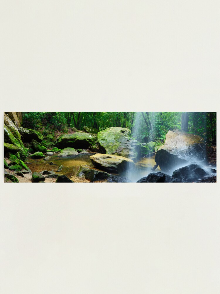 Thumbnail 1 of 3, Photographic Print, Horseshoe Falls, Hazelbrook, New South Wales, Australia designed and sold by Chockstone.