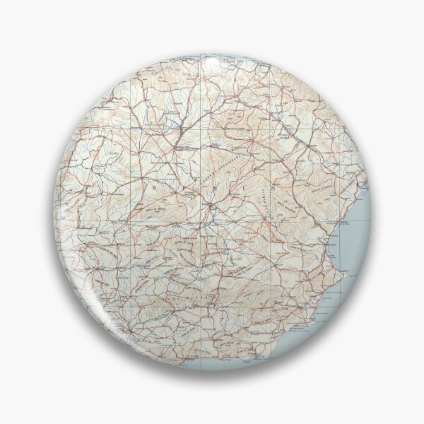 Item preview, Vintage Map of Spain & Portugal (1943) designed and sold by BravuraMedia.