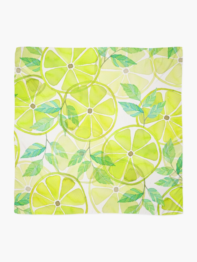 Thumbnail 2 of 3, Scarf, lemon designed and sold by RanitasArt.