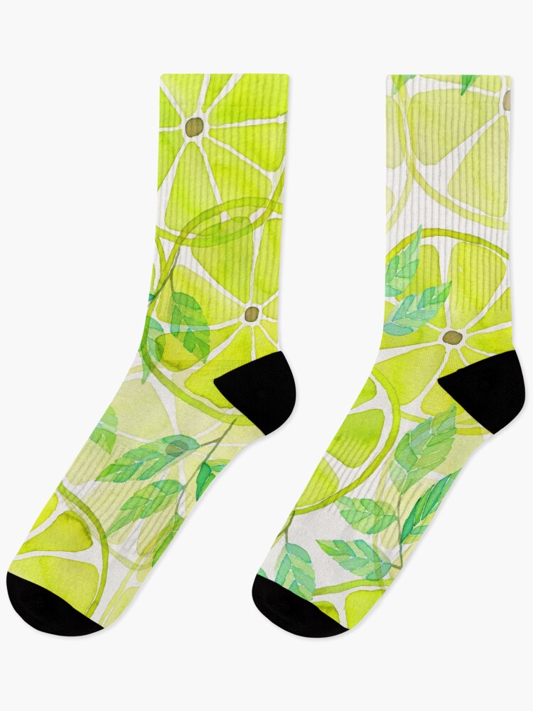 Thumbnail 1 of 5, Socks, lemon designed and sold by RanitasArt.