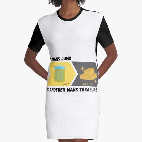MANS JUNK Graphic T-Shirt Dress