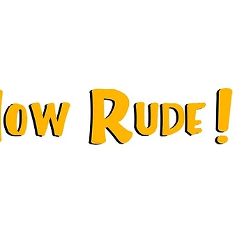 Artwork thumbnail, How Rude Sticker by ashshaiv