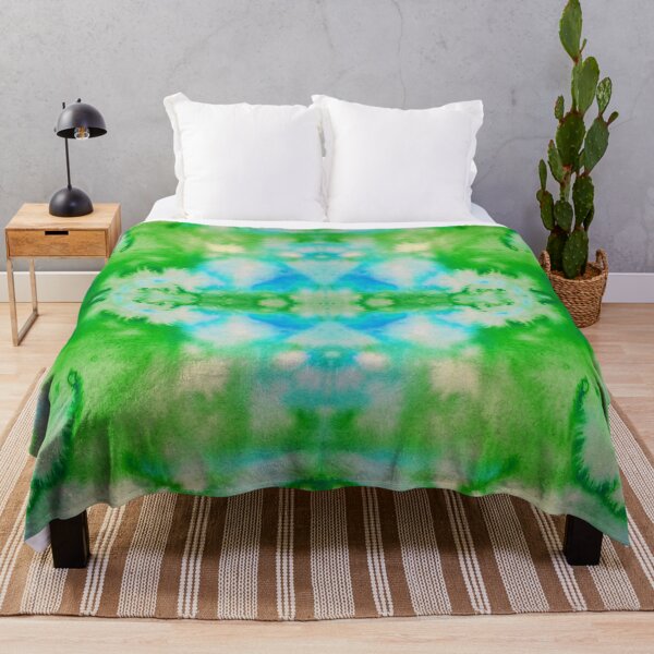 Item preview, Blue Green Batik Tie dye pattern mask, t-shirt V3 designed and sold by blastshmucks.