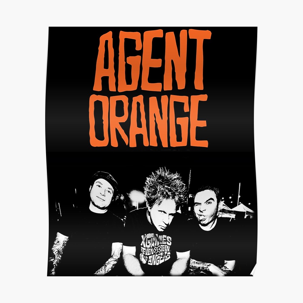 Agent Orange Music Band Sticker By Johnnylang48 Redbubble