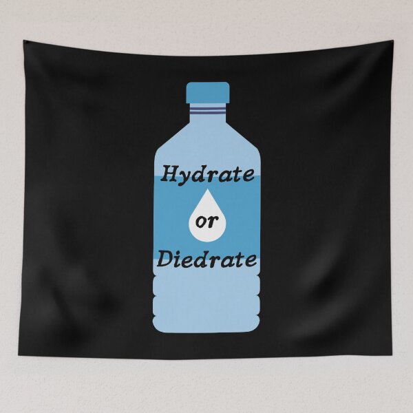 Item preview, Hydrate or Diedrate - Water Bottle designed and sold by mydoodlesateme.
