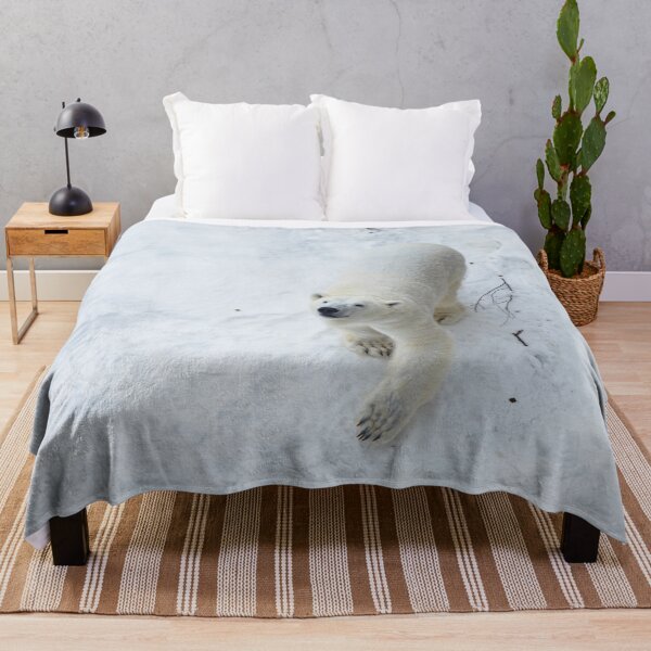 Item preview, Polar bear in snow and looking up  designed and sold by HTPOP.