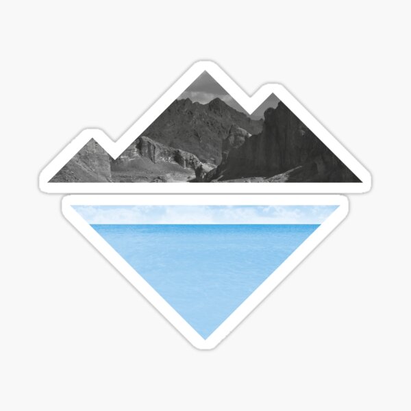 Nature Lovers - Mountain and Sea Sticker