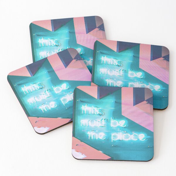 Item preview, "This Must Be The Place" Sign Vaporwave Aesthetic designed and sold by CoitoCG.