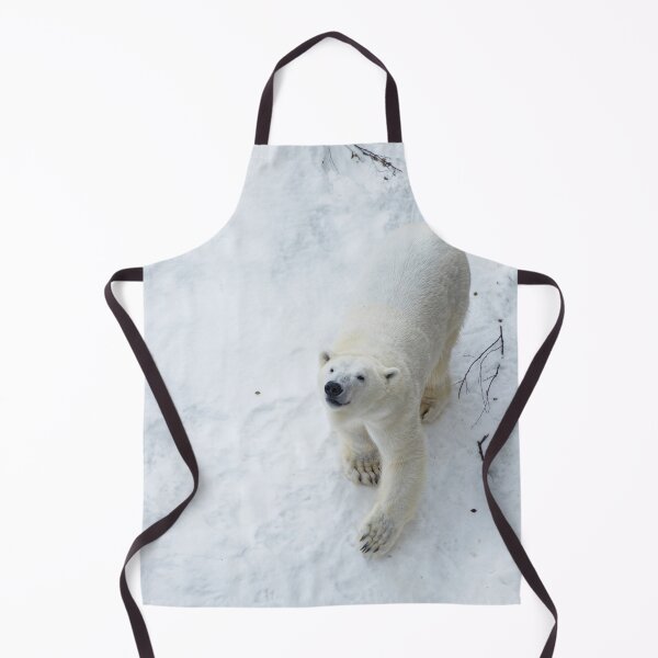 Item preview, Polar bear in snow and looking up designed and sold by HTPOP.