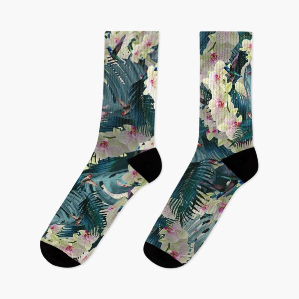 Item preview, Orchids and hummingbirds designed and sold by OkopipiDesign.