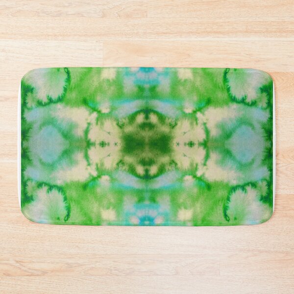 Item preview, Blue Green Batik Tie dye pattern mask, t-shirt V4 designed and sold by blastshmucks.