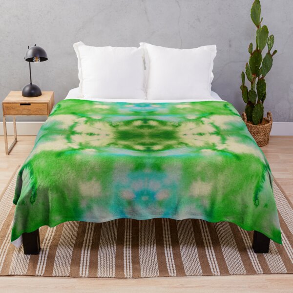 Item preview, Blue Green Batik Tie dye pattern mask, t-shirt V4 designed and sold by blastshmucks.