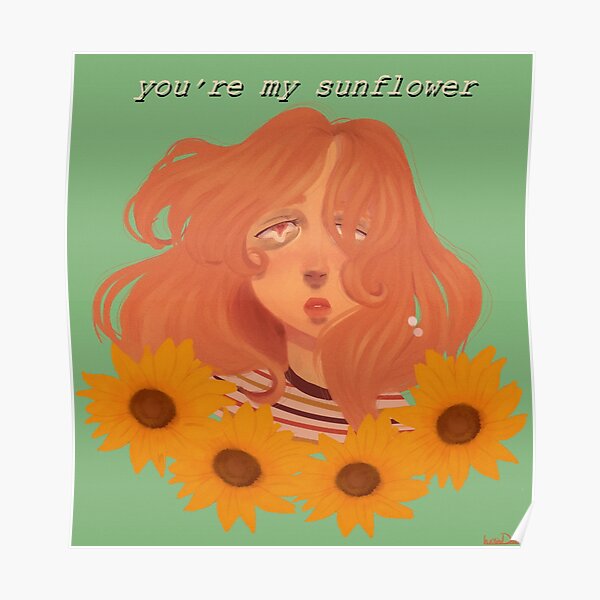 Sunflowers Tumblr Posters Redbubble - rex orange county crop top roblox