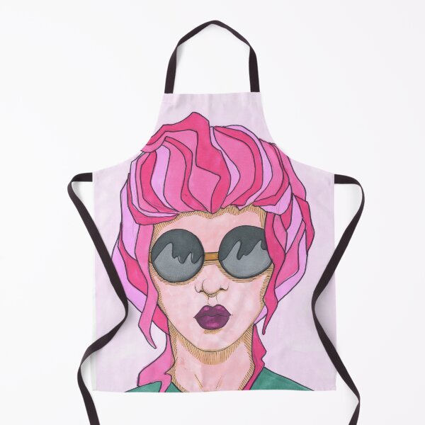 Item preview, girl with glasses pink hair designed and sold by klabukova-y.