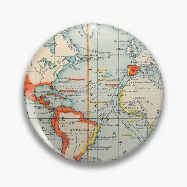 Item preview, Vintage Spain & Portuguese Colonies World Map (1902) designed and sold by BravuraMedia.