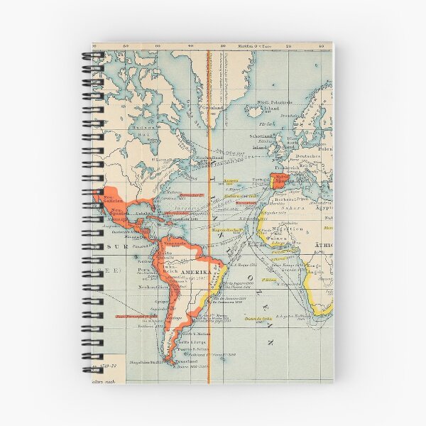 Item preview, Vintage Spain & Portuguese Colonies World Map (1902) designed and sold by BravuraMedia.