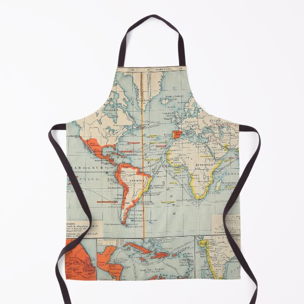 Item preview, Vintage Spain & Portuguese Colonies World Map (1902) designed and sold by BravuraMedia.