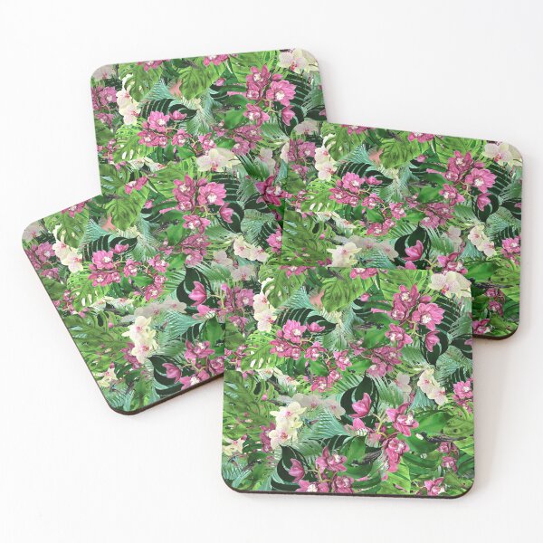 Item preview, Tropical forest and orchids designed and sold by OkopipiDesign.