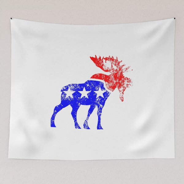 Item preview, Bring Back the Bull Moose Party Grunge designed and sold by ScapegoatPrints.