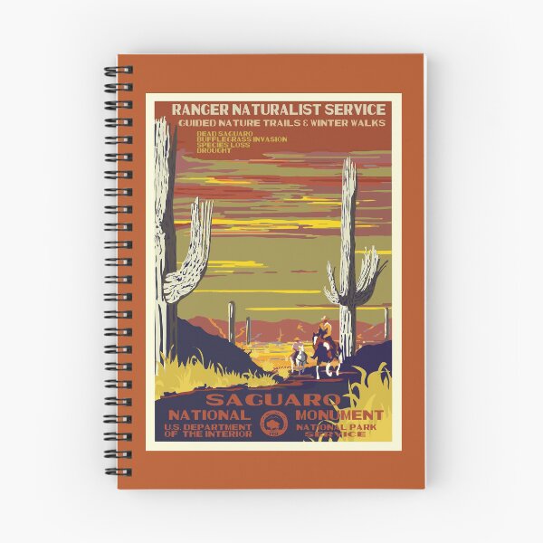 Item preview, Retro WPA Poster of Sagurao National Park Reimagined for the Future with Climate Change designed and sold by Hannah Rothstein.