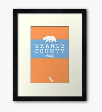 Orange County - California. Framed Print