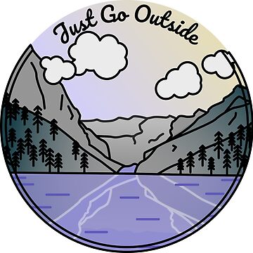 Artwork thumbnail, Just Go Outside - Monoline Landscape by JTatum95