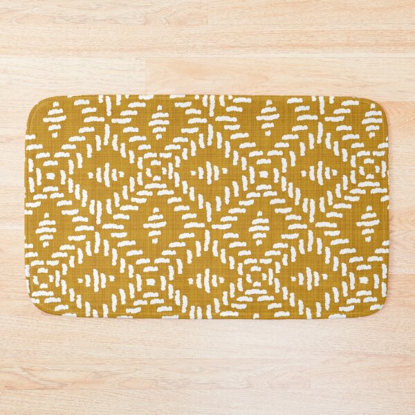 Item preview, Tribal Pattern Repeating Diamonds Mustard designed and sold by Tropical Arts.