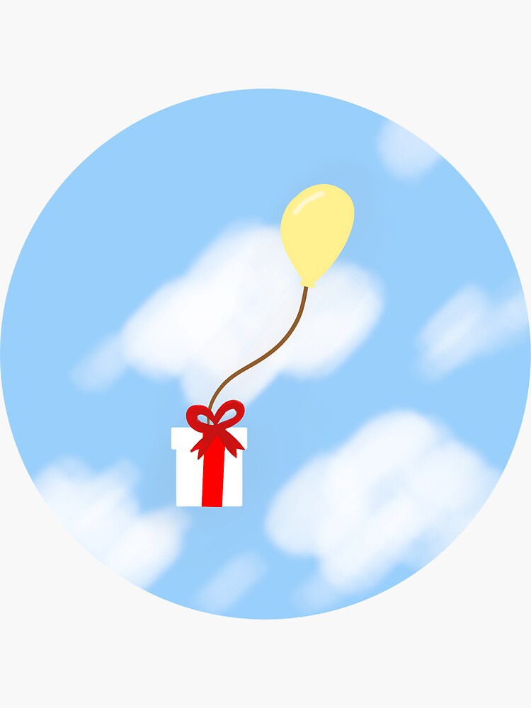 "ACNH Balloon Present" Sticker for Sale by Lunarbaycrafts Redbubble