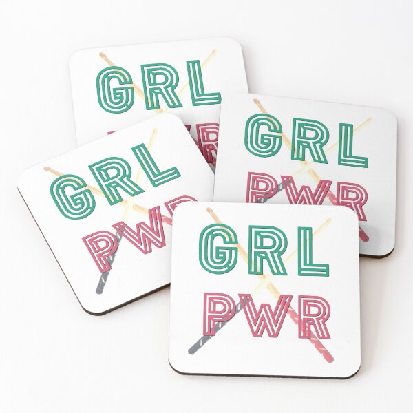Artikelvorschau, (Girl Power) GRL PWR - Drumsticks entworfen und verkauft von BandMomDesigns.