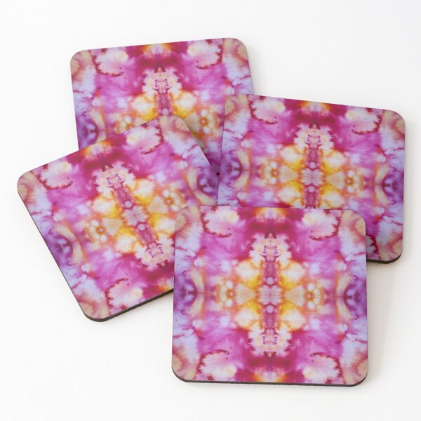Item preview, Pink Orange Red Batik Fractal Mandala Tie dye pattern V3 designed and sold by blastshmucks.